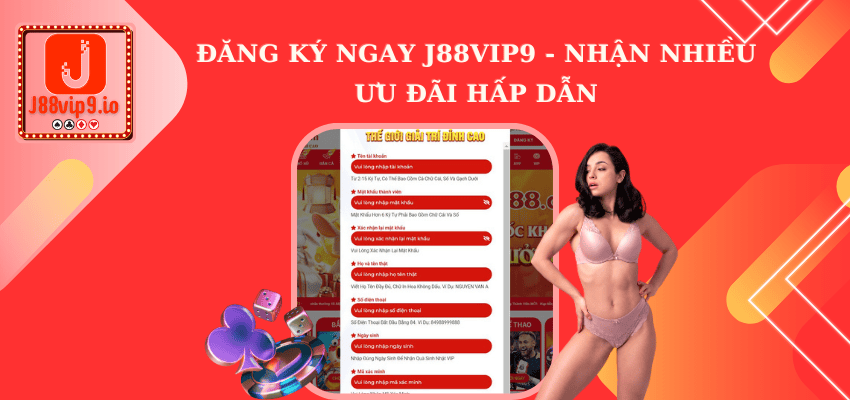 đăng ký tài khoản tại J88VIP9